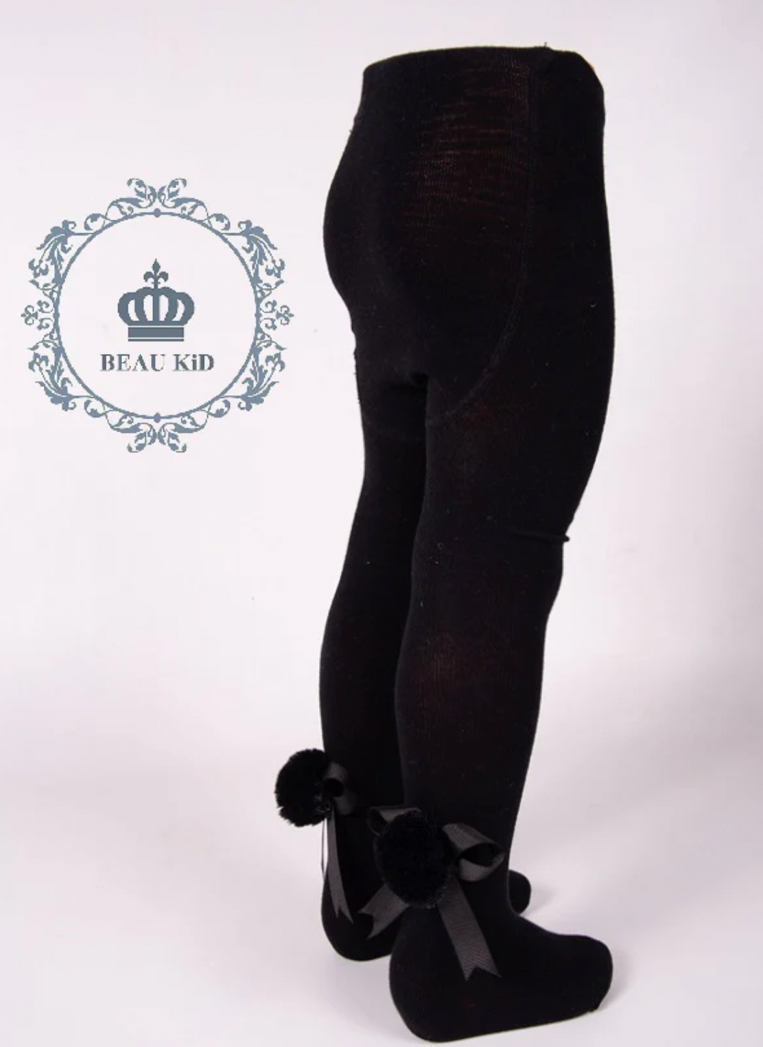 Beau Kid Pom Bow Tights
