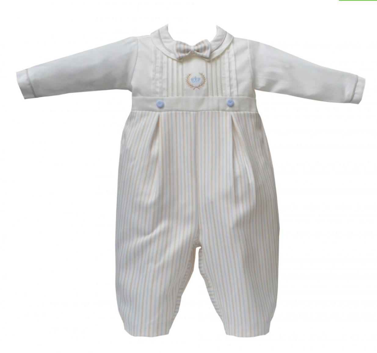 Pretty Originals Bow Stripe Romper