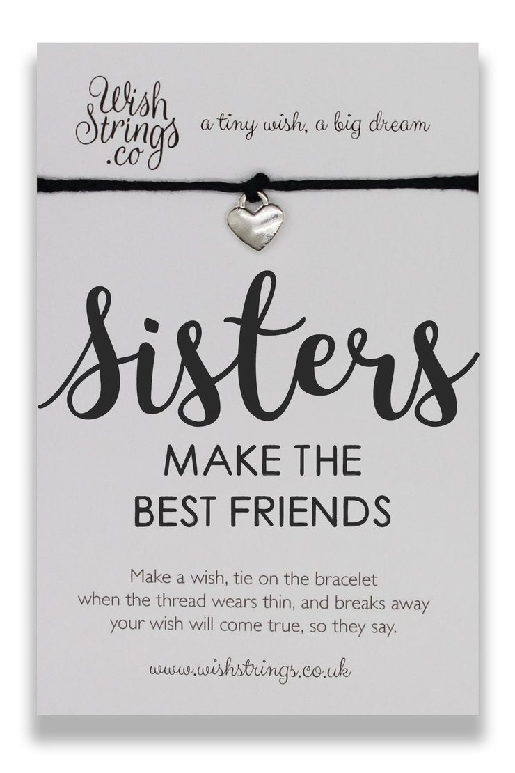 Sisters Make the Best Friends Wish String Bracelet - Hetty's Baby Boutique