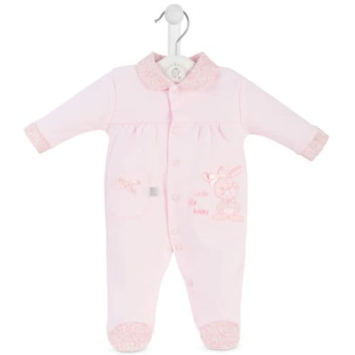 Dandelion Pink Bunny Outfit With Floral Collar