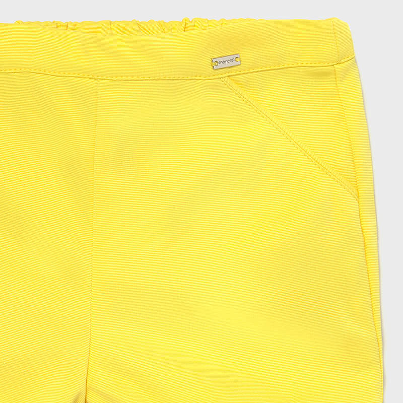 Mayoral Yellow Scalloped Edge Shorts