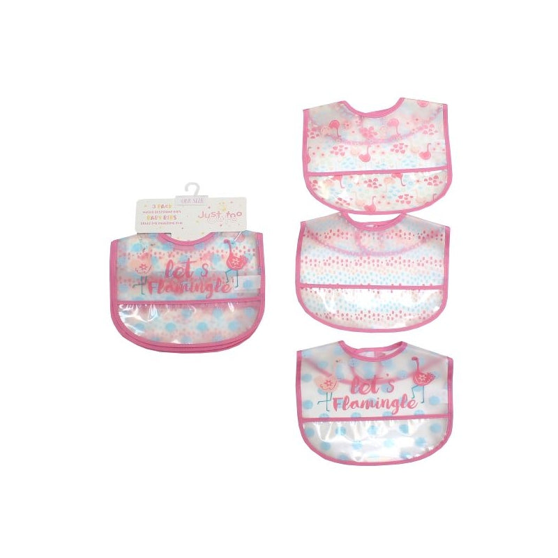 Various designs - waterproof bib (pack of 3)