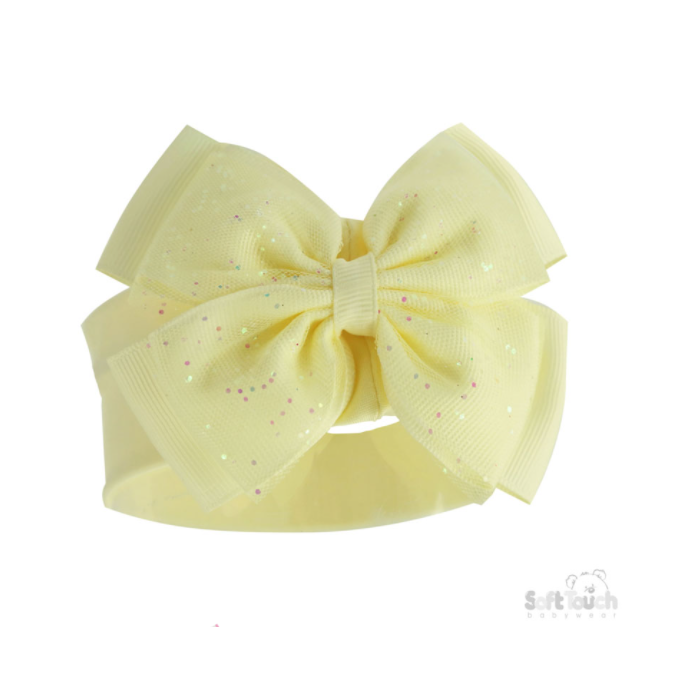 Sparkly Bow Headband -Various colours