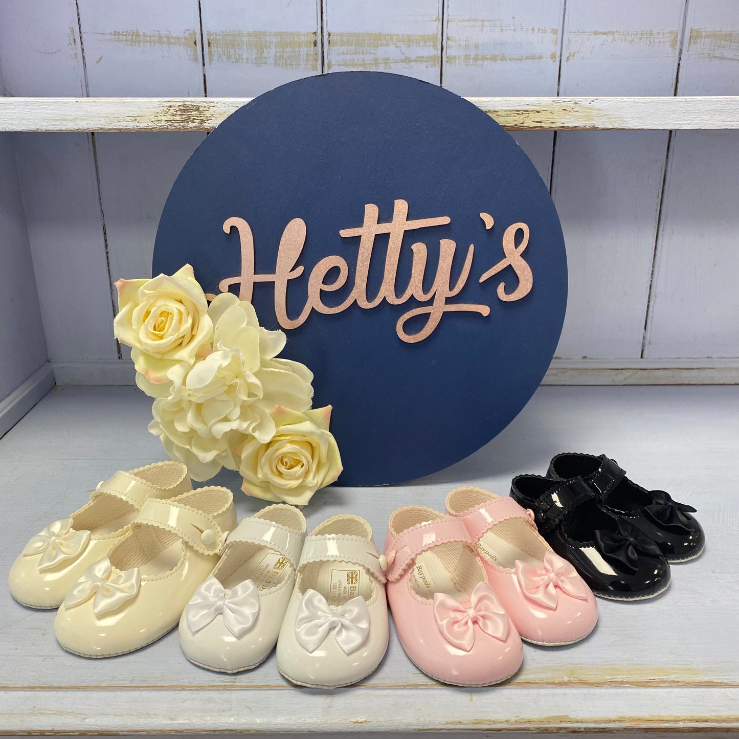 “Candy” Soft Sole Small Bow Shoes - Hetty's Baby Boutique