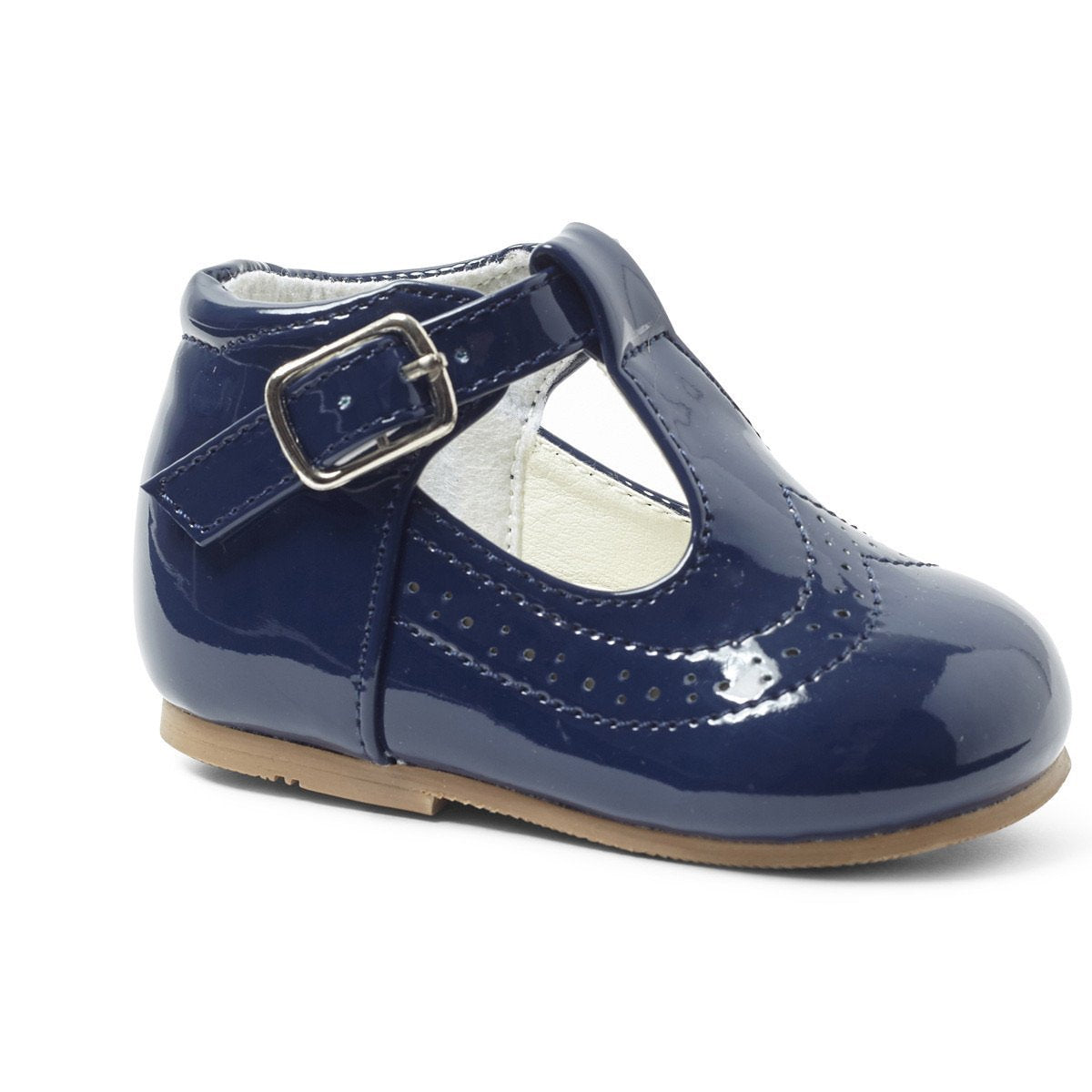 Billy Navy t-bar hard sole shoes - Hetty's Baby Boutique