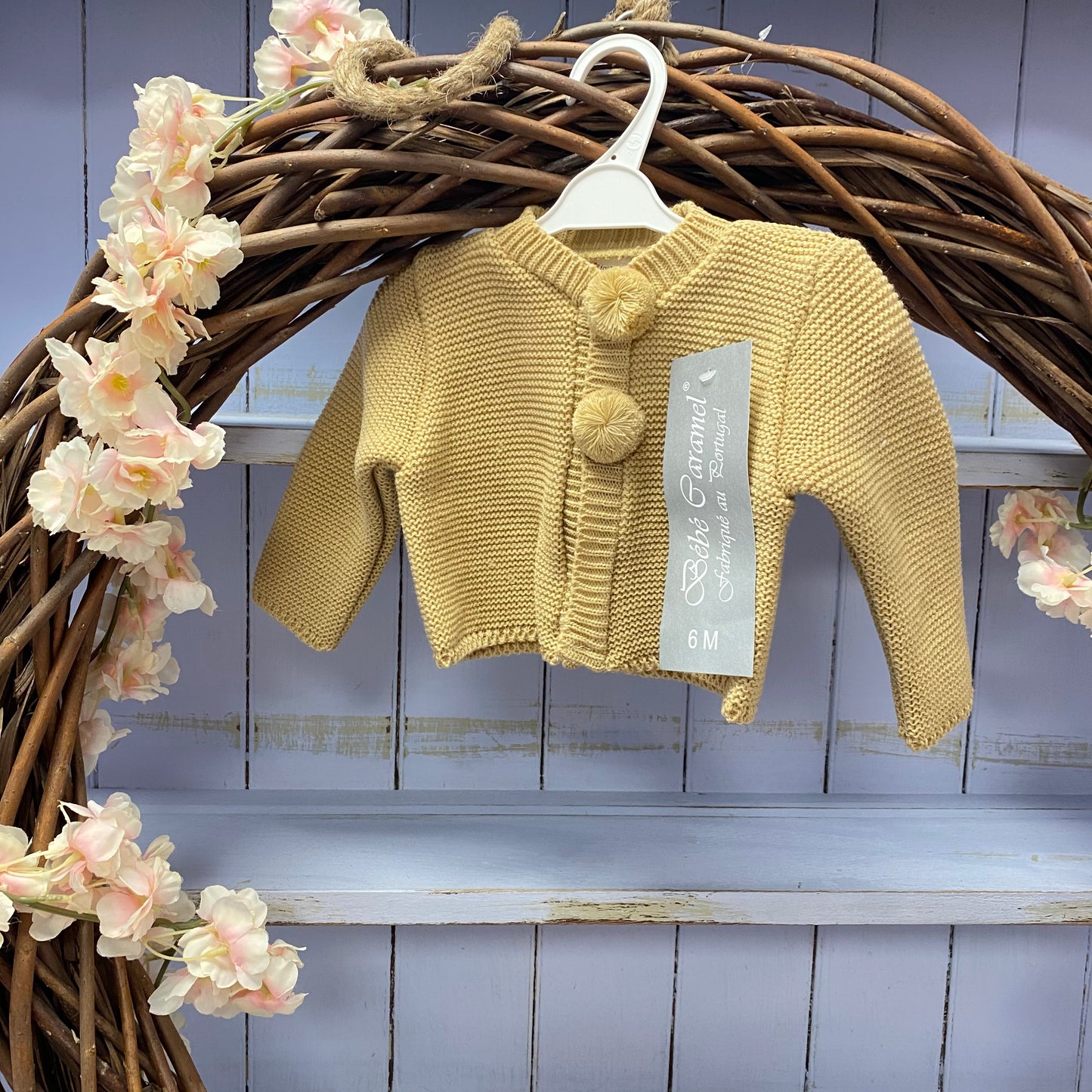 “Elm” Knitted pom cardigan