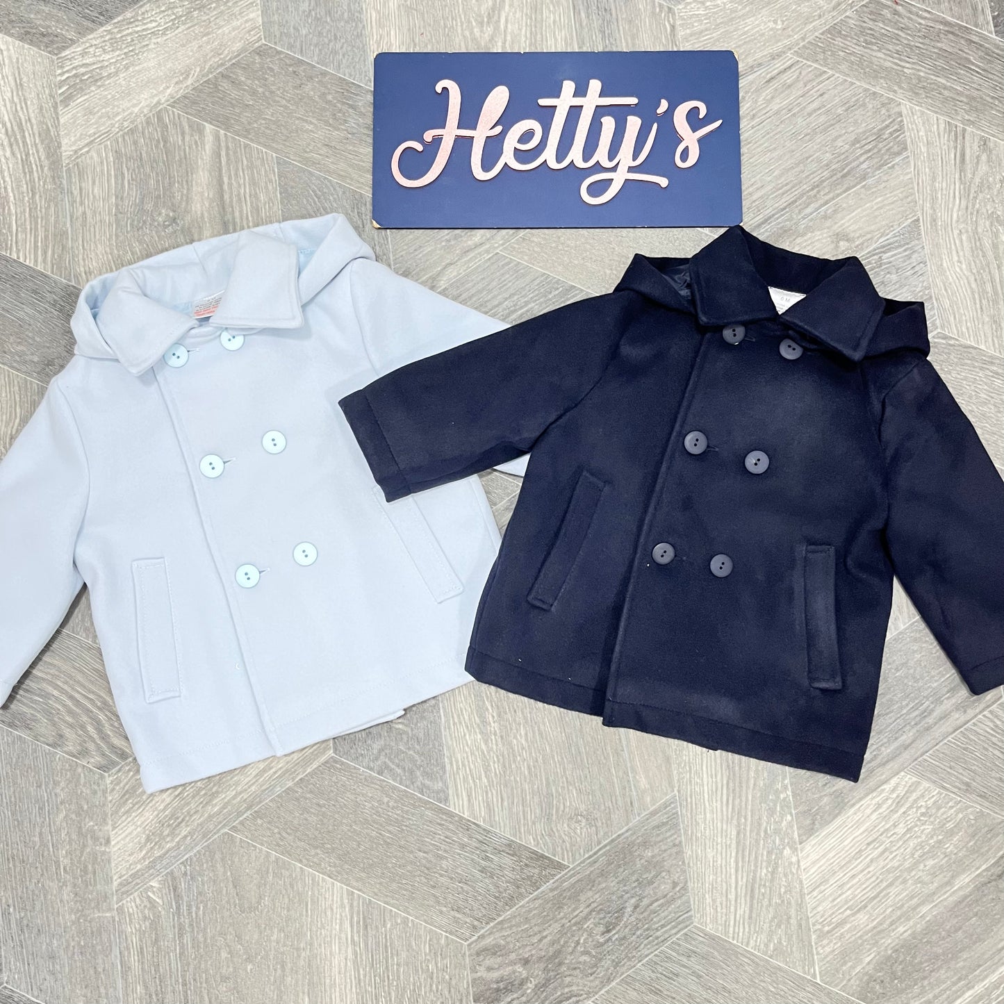 Boys Double Breasted Button Coat