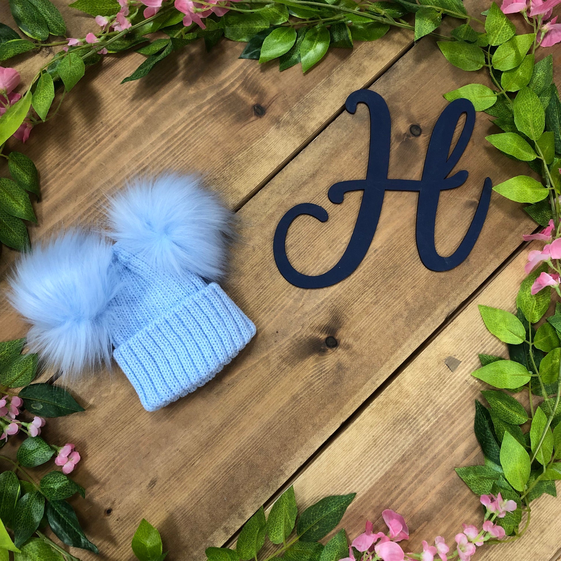 Charlie Double Pom Pom Hats - Hetty's Baby Boutique