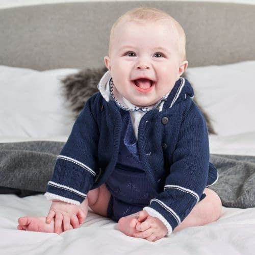 "Taylor" Dandelion Thick Knitted Pram Coat