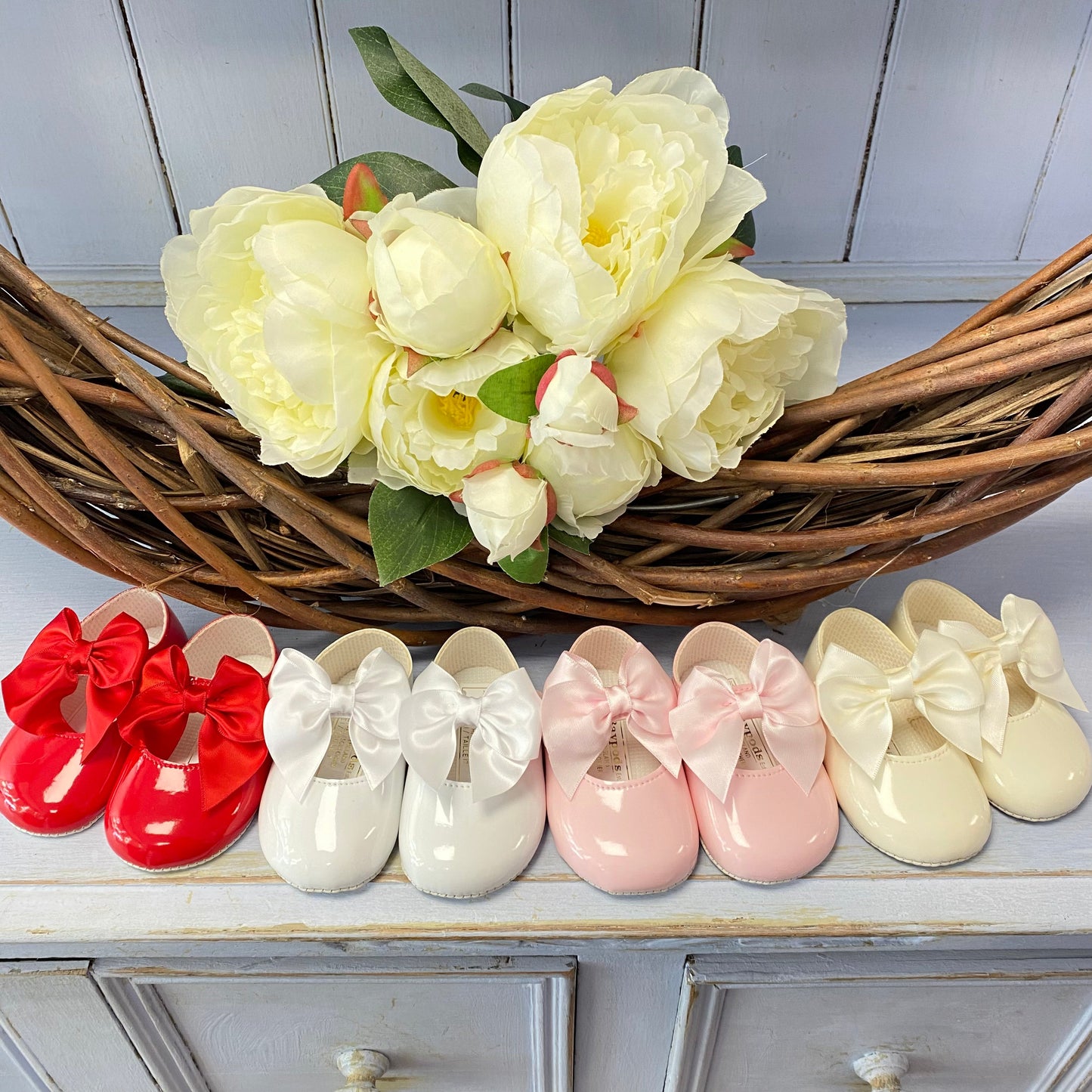 "Amelia" Soft Sole Bow Shoes