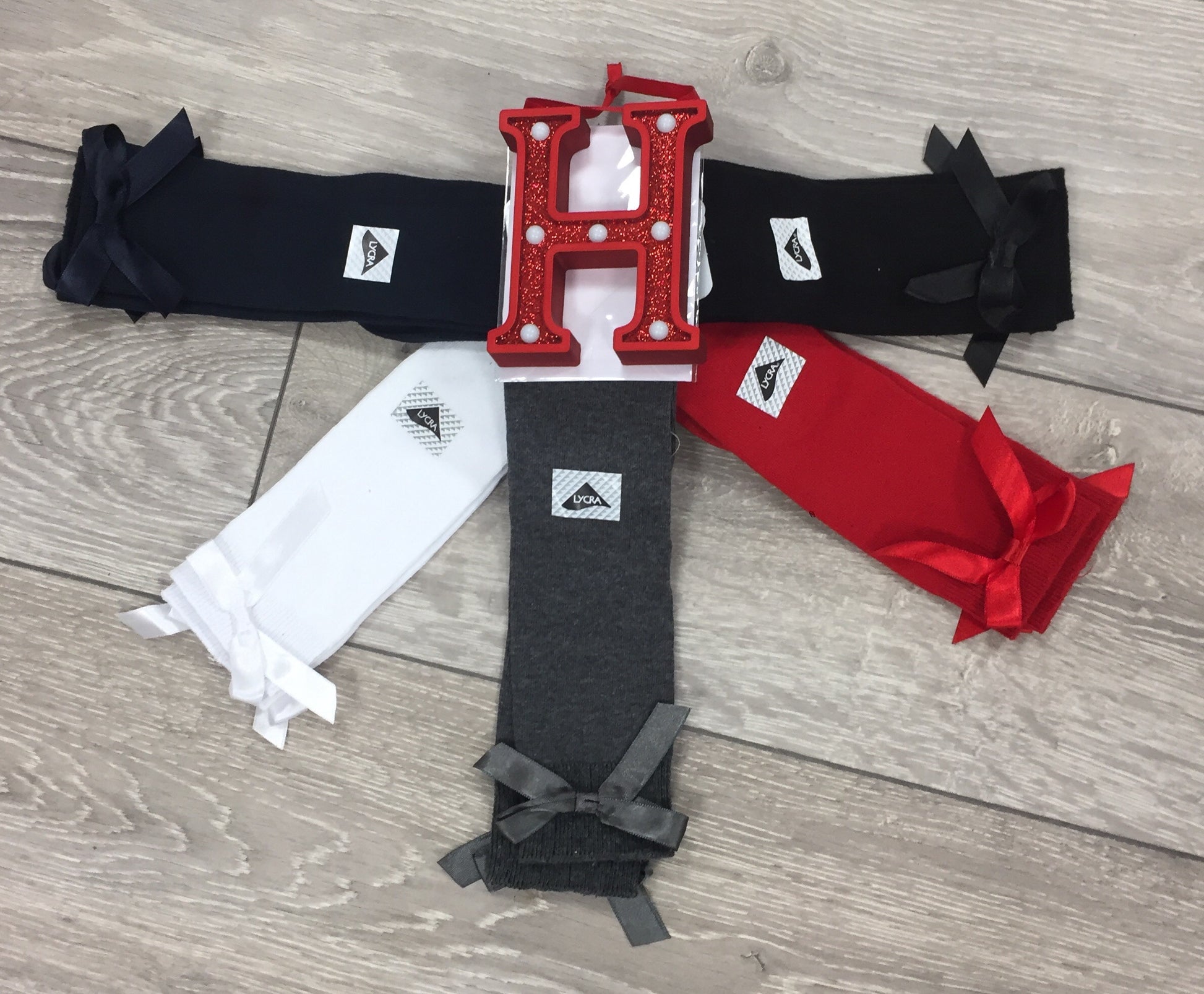 Knee High Bow Socks - Hetty's Baby Boutique