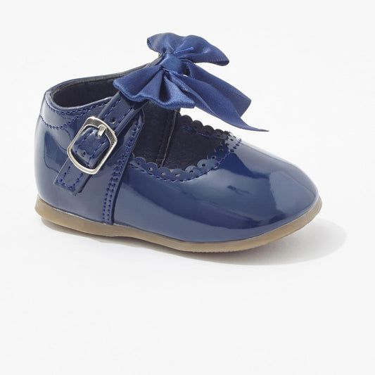 Kylie Navy Bow Shoes