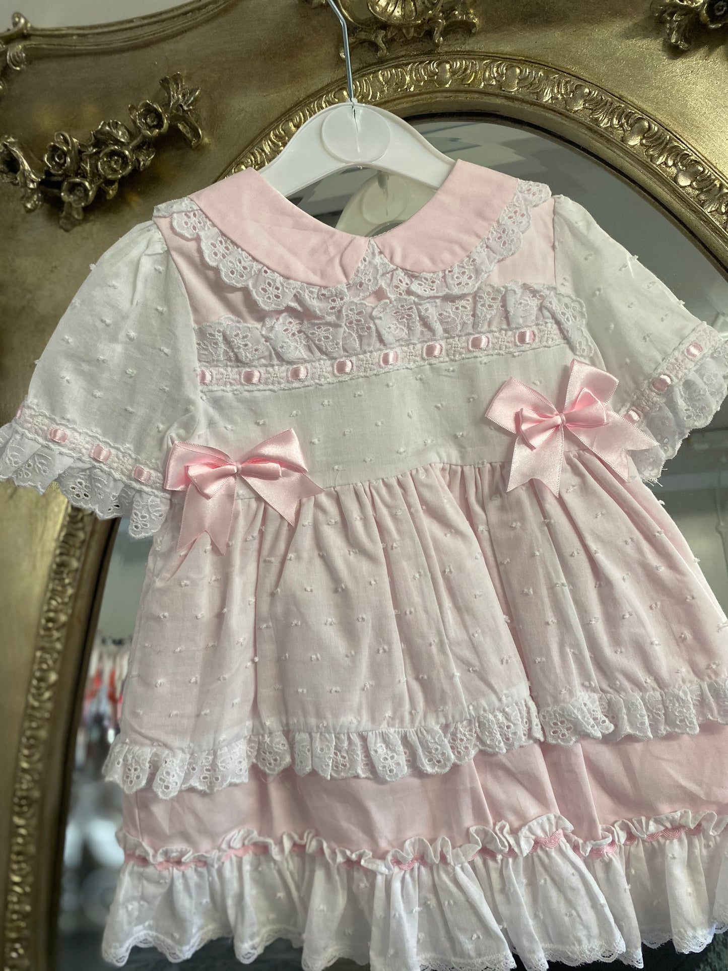 ** 12-18M Only ** Pink Boutique Frilly Dress