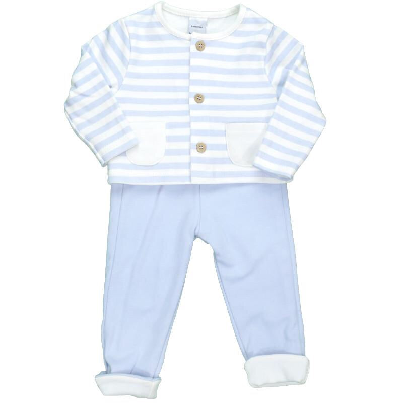 Babidu 3M Blue Stripe Tracksuit - Hetty's Baby Boutique