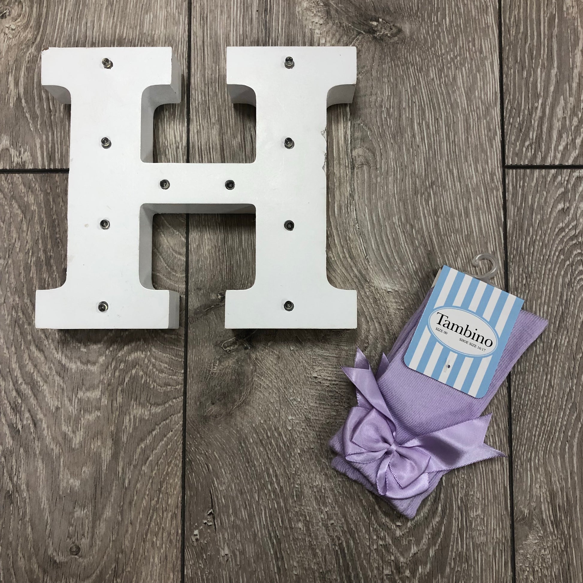 Tambino Knee High Bow Socks - Hetty's Baby Boutique