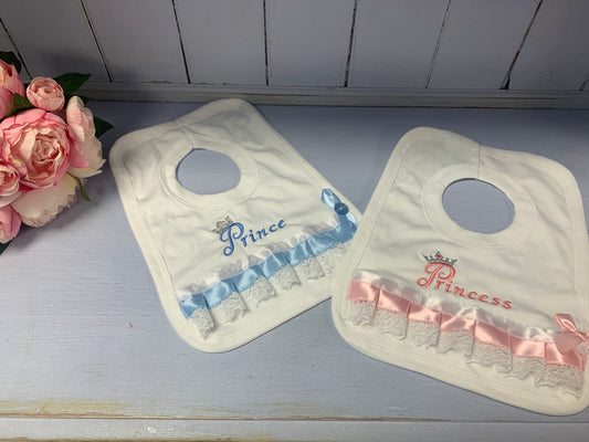 Prince & Prince Ribbon Bibs - Hetty's Baby Boutique