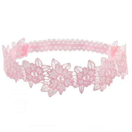 Floral lace headband