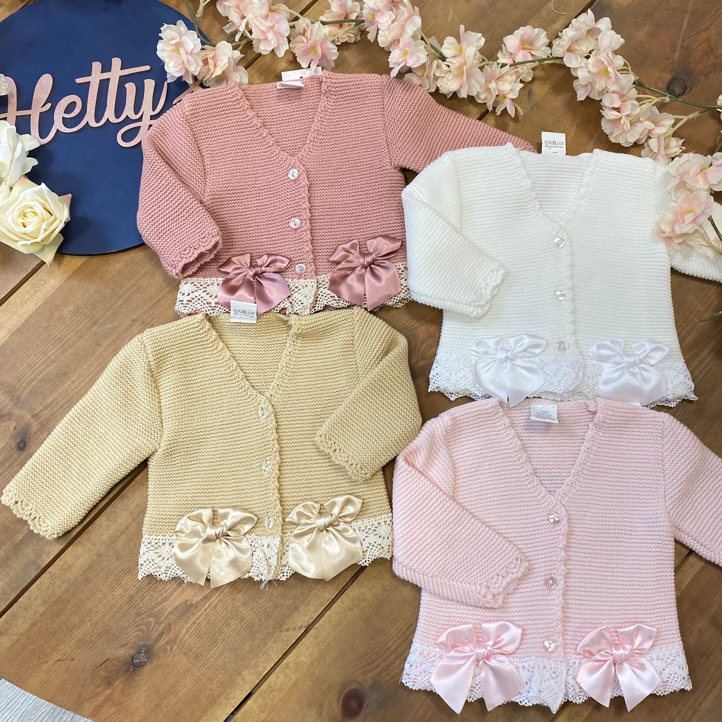 "Regan" Double Bow Cardigan
