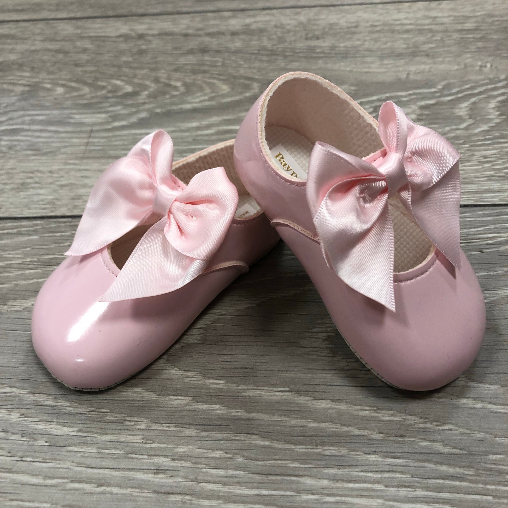 "Amelia" Soft Sole Bow Shoes - Hetty's Baby Boutique