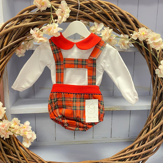 "Freddie” WM H-Bar Romper and Shirt Set