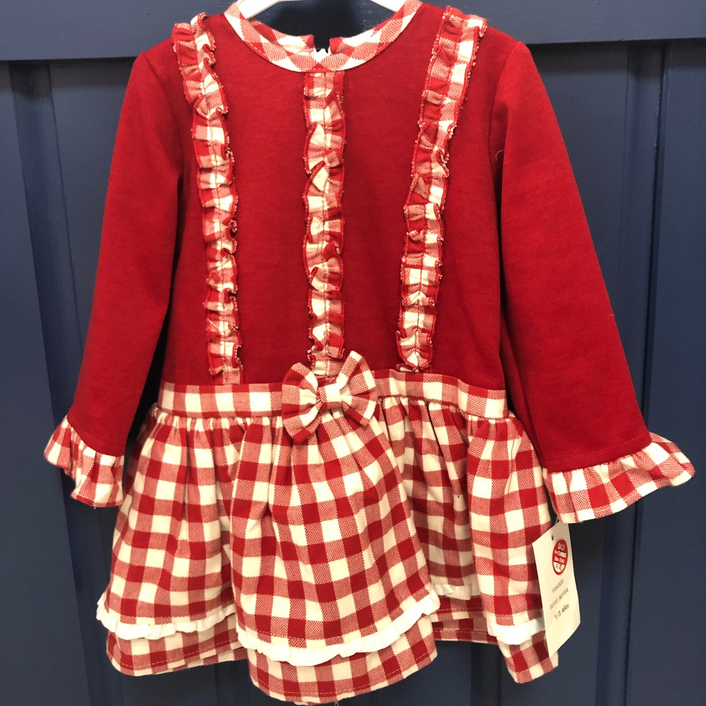 *3Y only* Red Check Dress