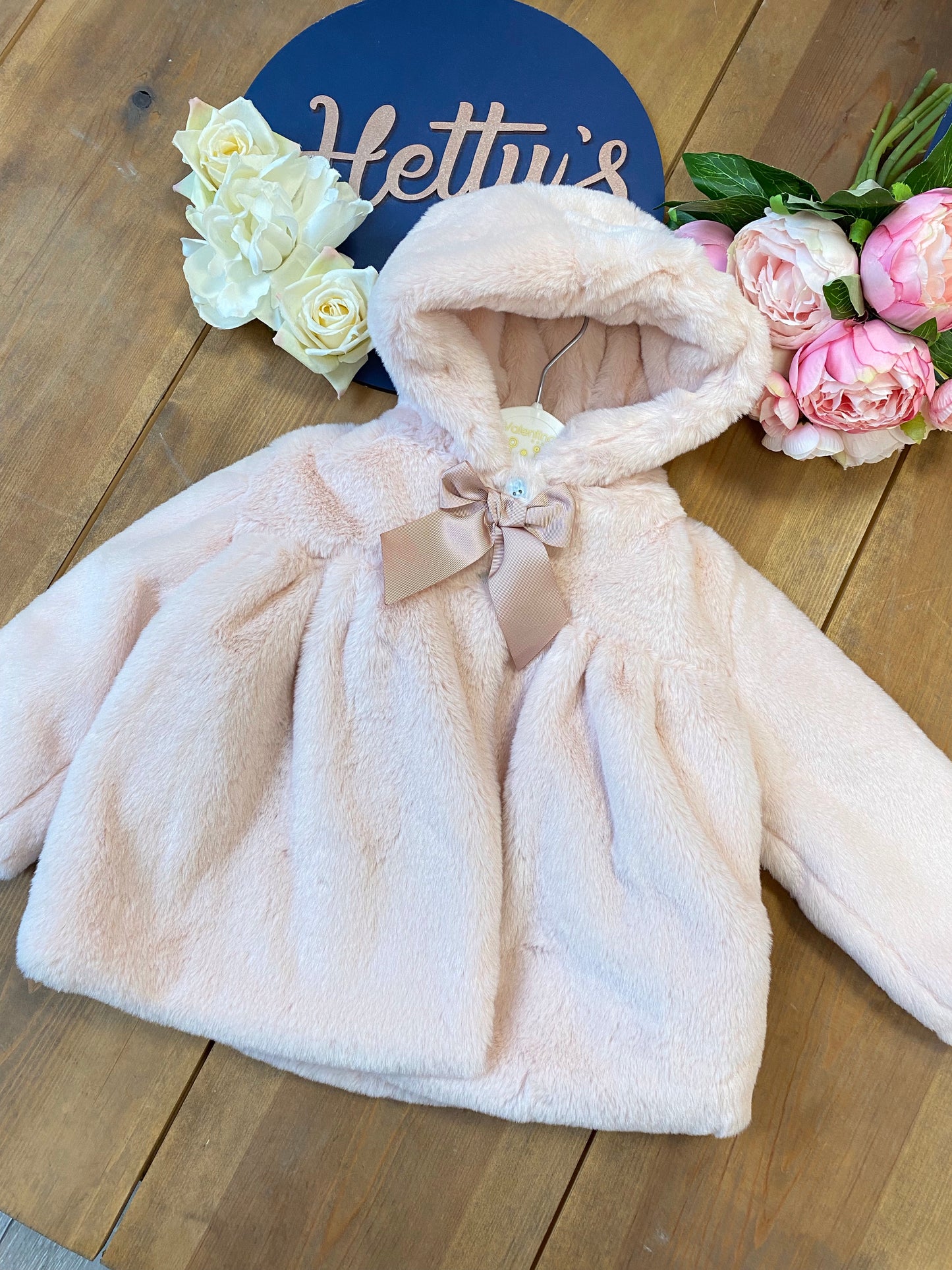 Valentina Light Pink Fur Coat