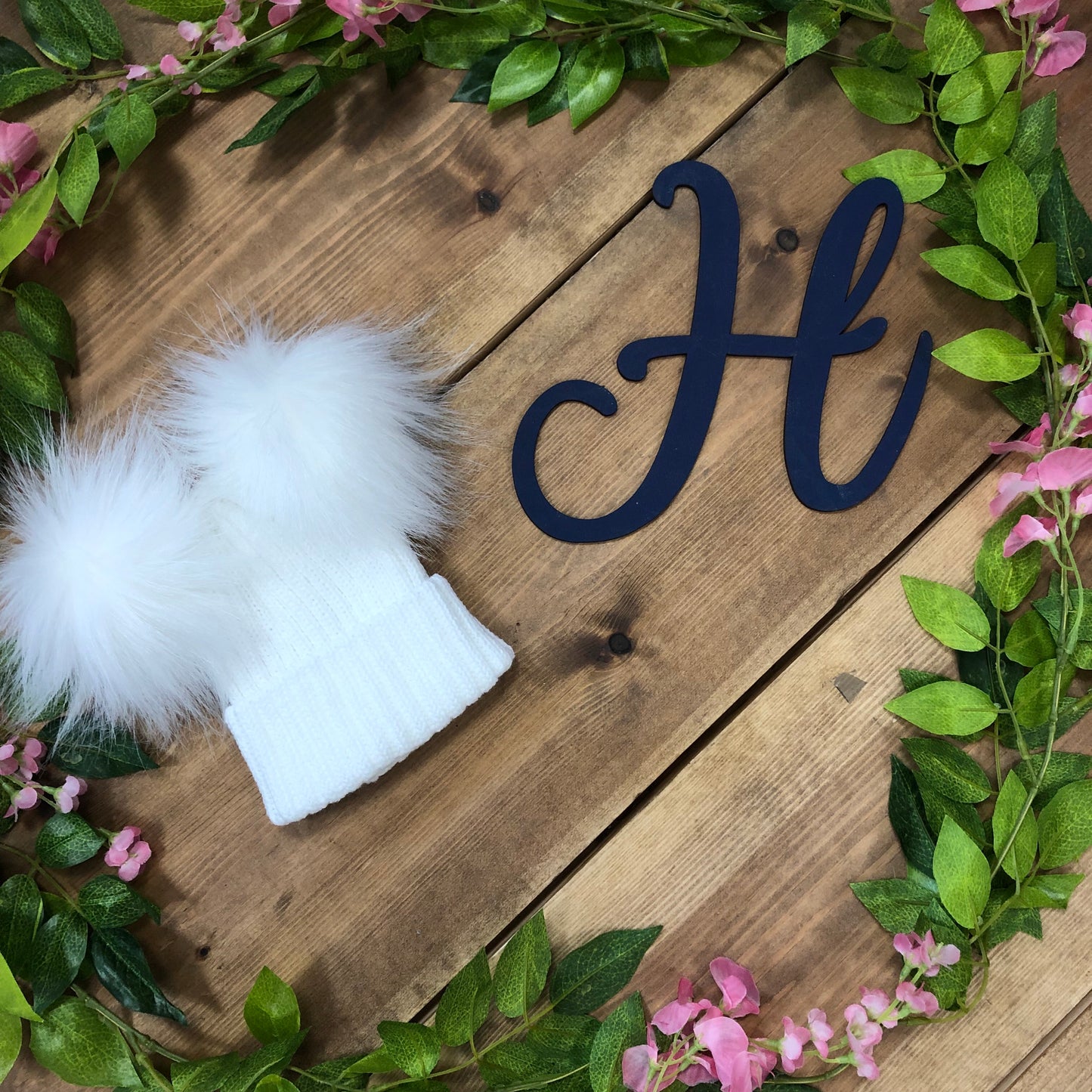 Charlie Double Pom Pom Hats - Hetty's Baby Boutique
