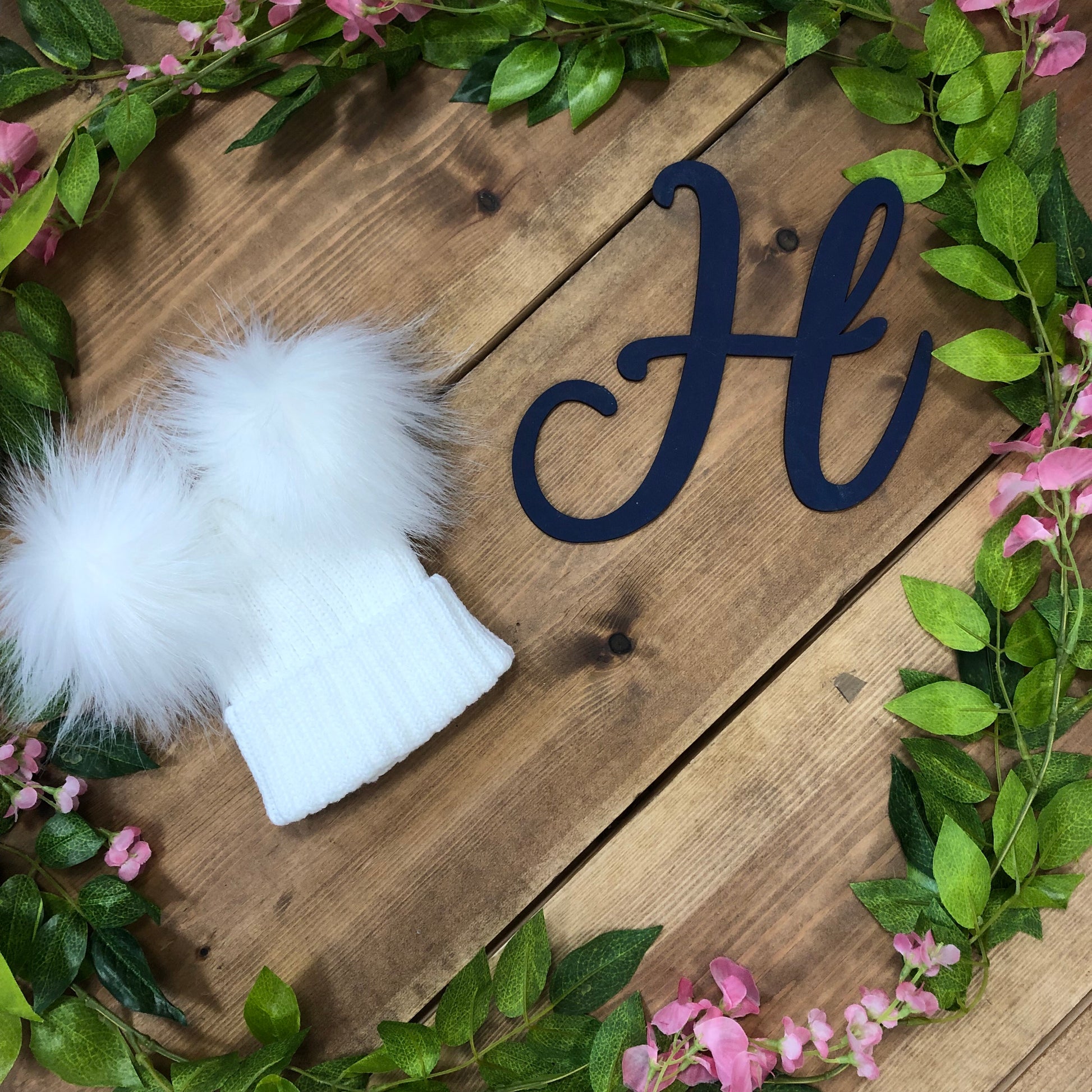Charlie Double Pom Pom Hats - Hetty's Baby Boutique