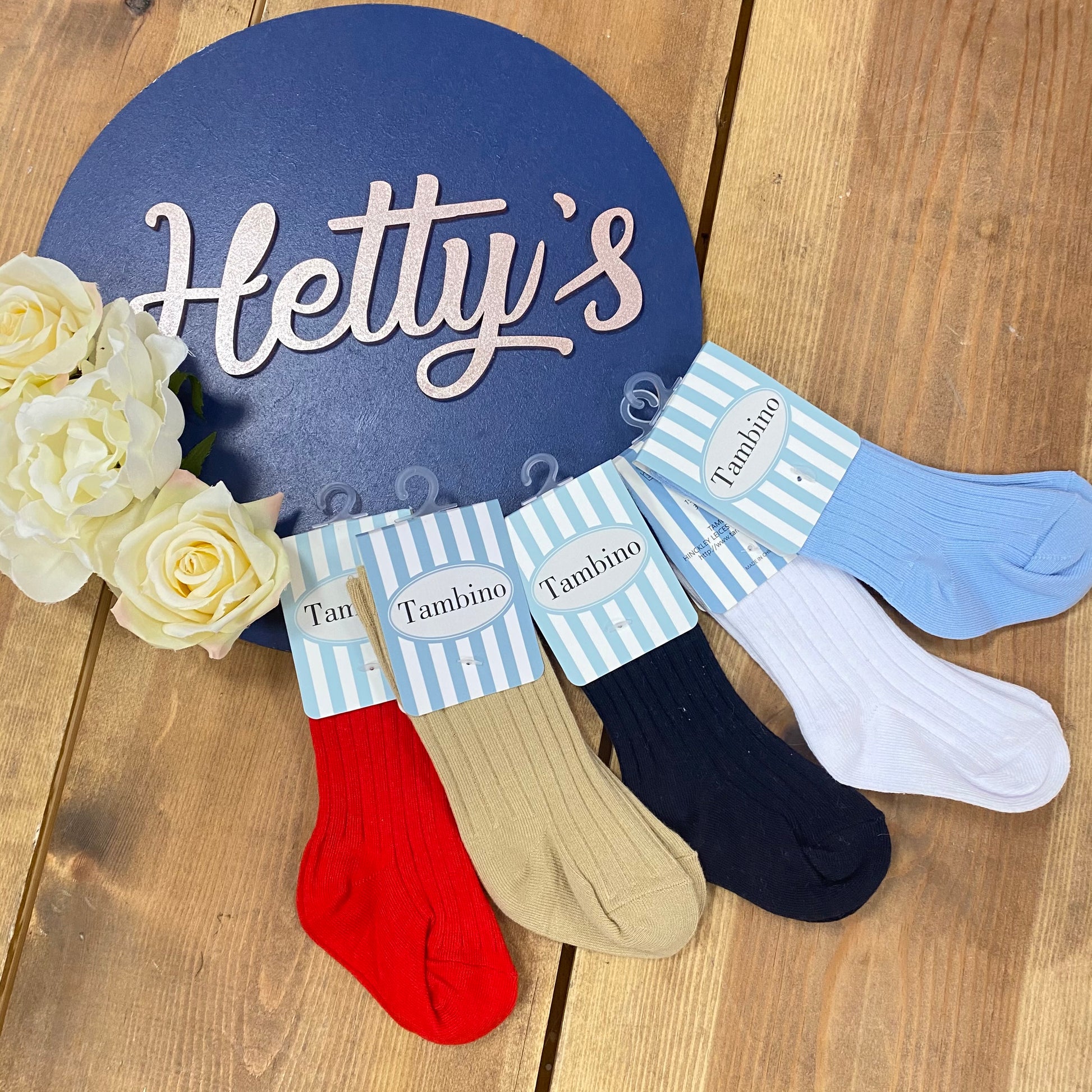 Tambino Boys Ribbed Knee High Socks - Various Colours - Hetty's Baby Boutique