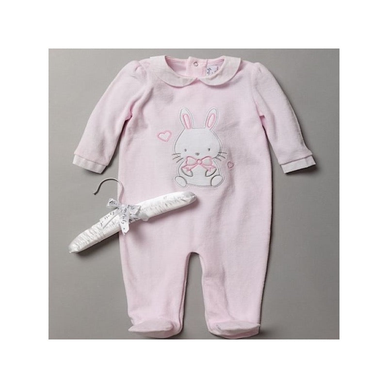 Pink Gingham Bunny All in One - Hetty's Baby Boutique