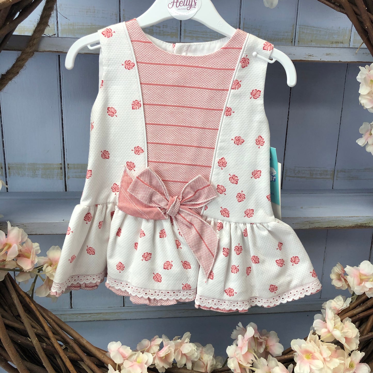 *12M only* Leafy Dress with Bow