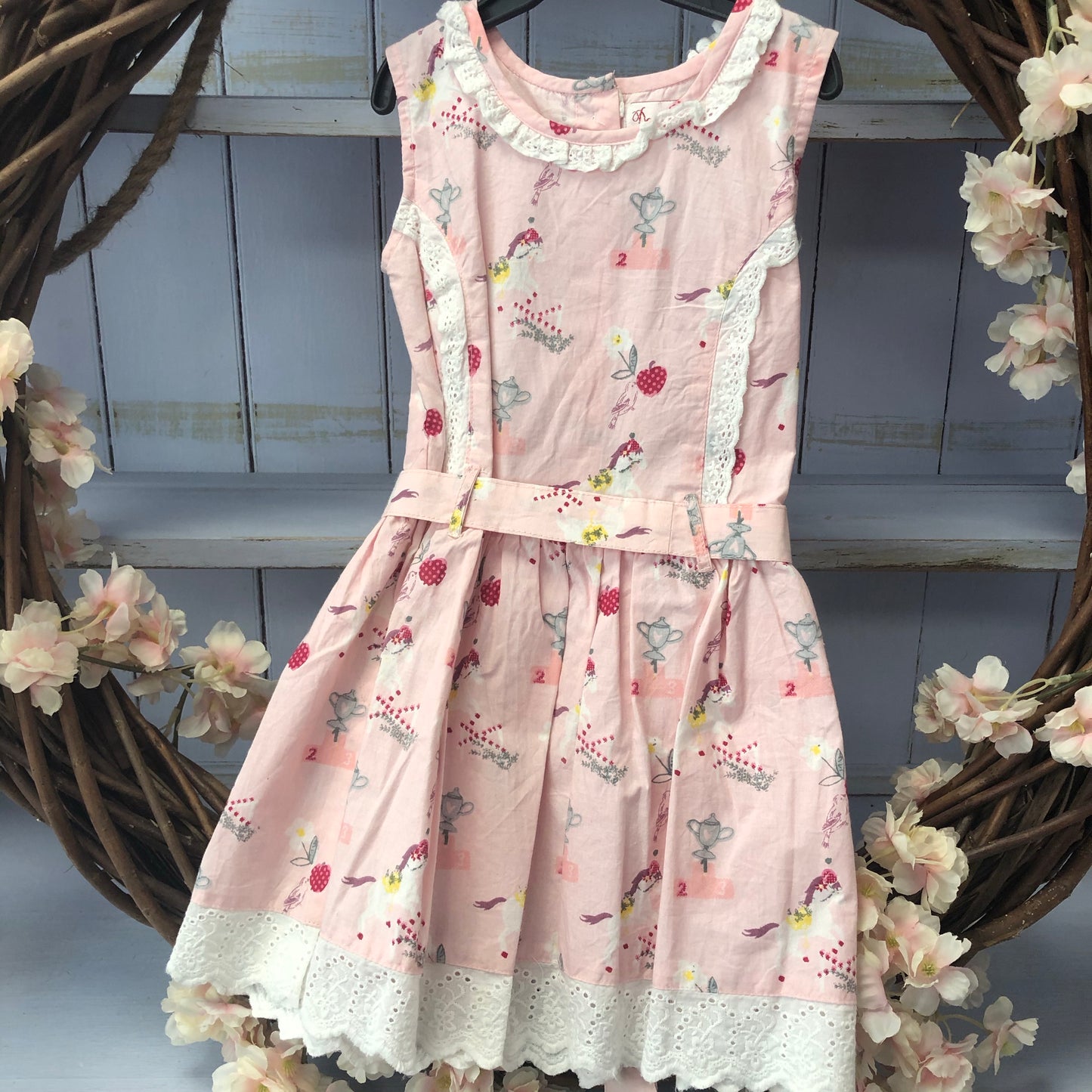 *Bigger Sizes Available* Pink Unicorn Summer Dress