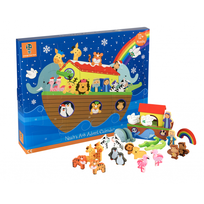 Wooden Noah’s Arc Advent Calendar