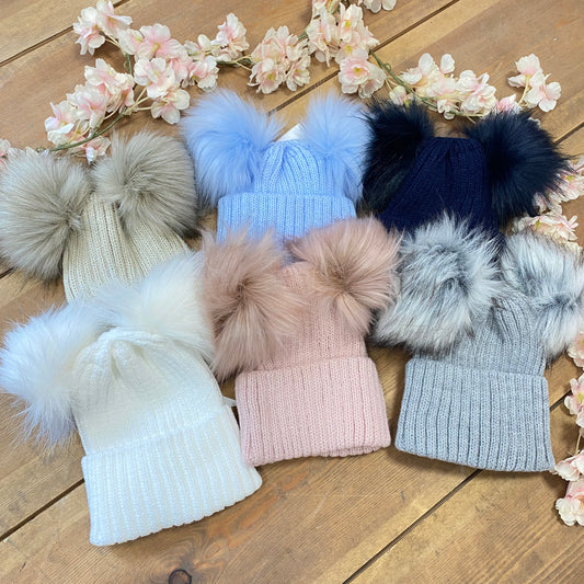 Charlie Double Pom Pom Hats