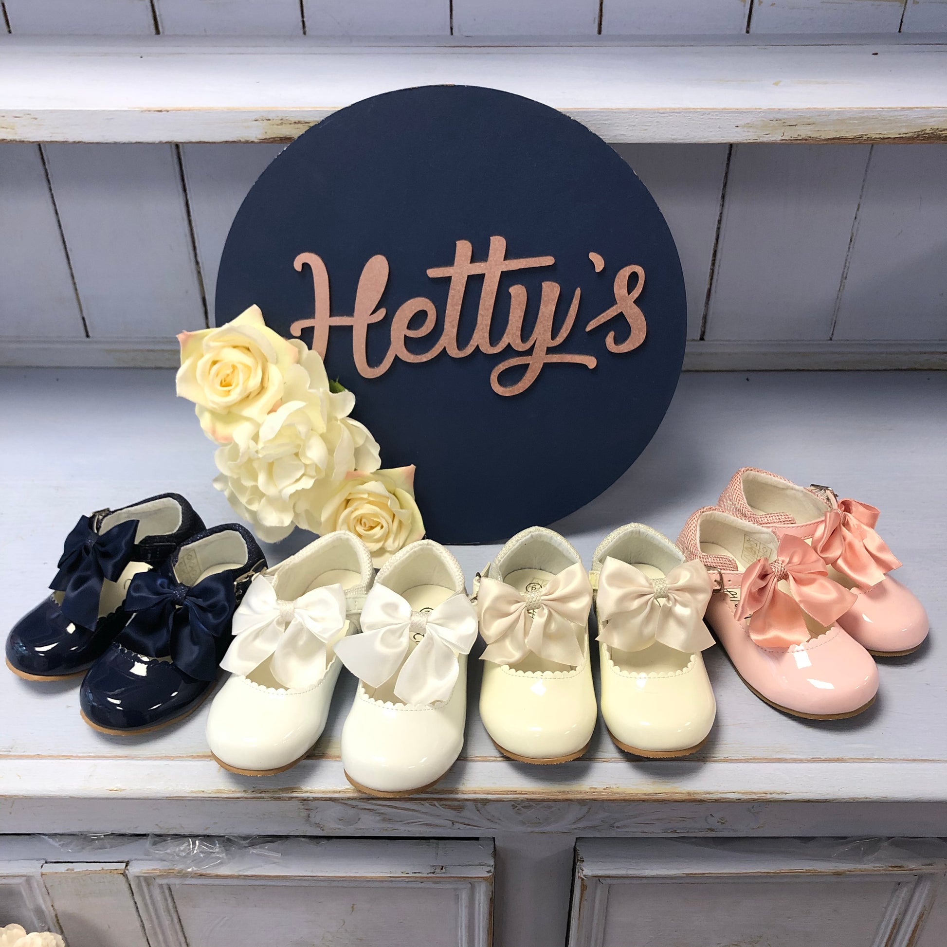Mary Jane Bow Shoes - Kristy - Hetty's Baby Boutique