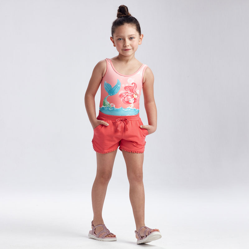 Mayoral Coral Tassel Shorts