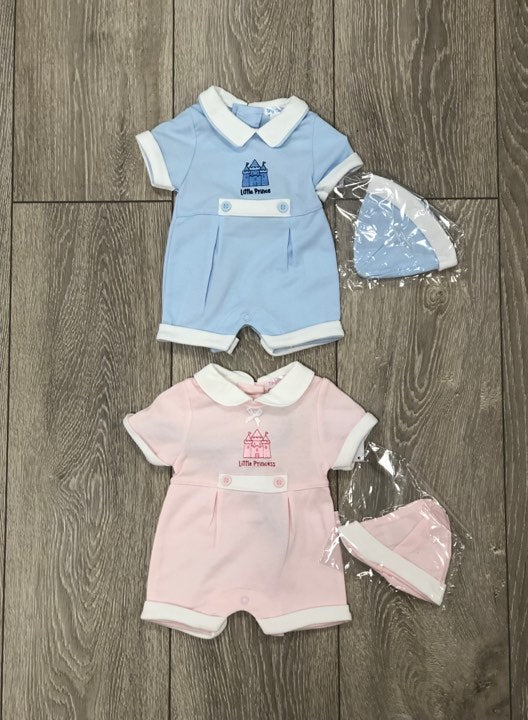 Prince/Princess Romper And Hat - Hetty's Baby Boutique
