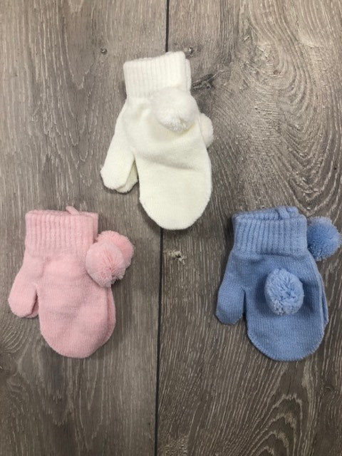 Double Pom Mittens - Hetty's Baby Boutique