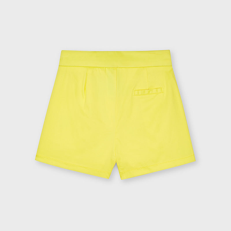 Mayoral Yellow Satin Pocket Shorts