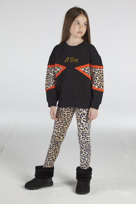 Ariana Dee Wild About Big Cats Tori Black Legging set