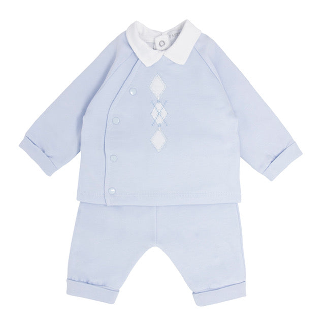 Pastels & Co Asher Diamond Pattern Boutique Three Piece Tracksuit
