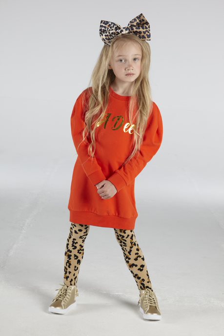 Ariana Dee Wild About Big Cats Tonya Orange Dress